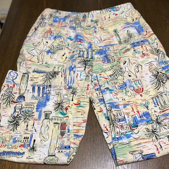 2 for $20 ⚜️ Exofficio Vacation Art Pattern Women’s Cropped Pants Size 6 - Picture 6 of 6